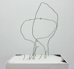 Drahtskulptur (2 Bäume)